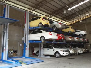 Car Stackers Above Ground Triple Stacker